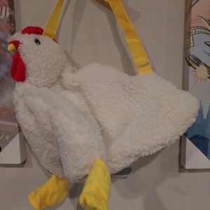 White chicken crossbody handbag new